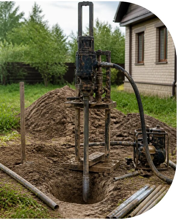 Бурение и обустройство абиссинской скважины в Глазове