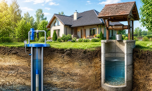 Автономное водоснабжение загородного дома Глазов: скважина или колодец 